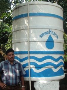 Spring Health hygienic water storage tank